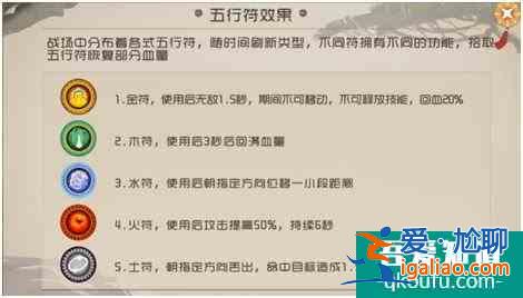 闹闹天宫手游五行符有什么用？