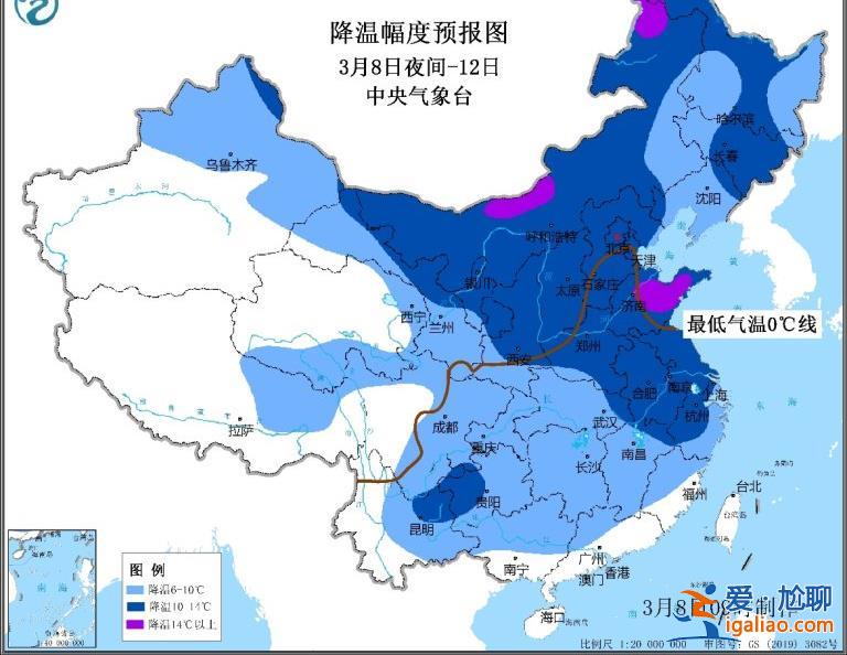 8日夜间至12日 强冷空气将影响全国大部地区？