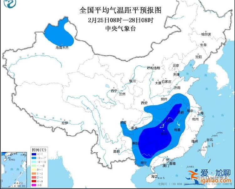 多地气温较常年偏低7℃以上？